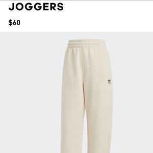 Adidas oatmeal colored soft sweats Sz M